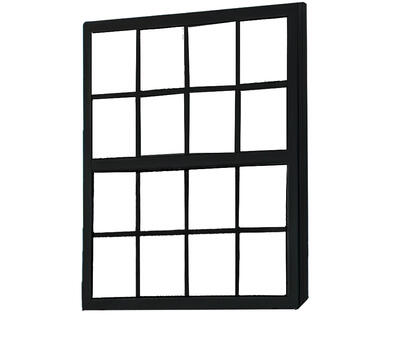 Oran Sash Window With Tint 48wx48h Aluminum Black 1 Each: $682.17