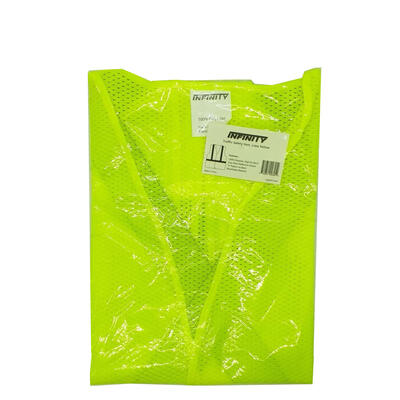  Traffic Safety Vest  Extra Large Lime Yellow  1 Each TSVLY-XL