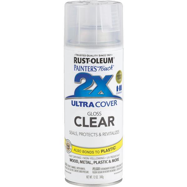 Rust-Oleum Painter's Touch Gloss Spray Paint 12oz Clear 1 Each 249117