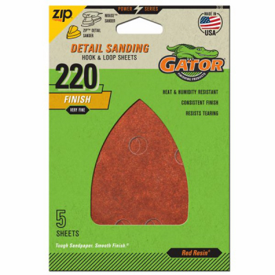 SANDING SHEET 220G 5PK M/D