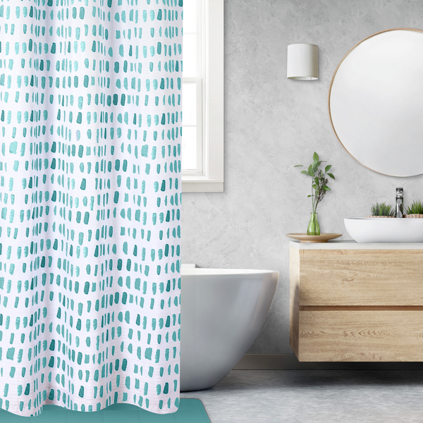  Safdie & Co.  Woven Shower Curtain  Raindrops 1 Each 50090.Z.02