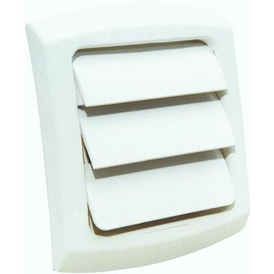 Dundas Jafine Vent Cap Replacement Louvered 4 Inch White 1 Each LC4WZW