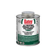  Oatey PVC All Weather Cement  16 Ounce  1 Each 31132: $78.17