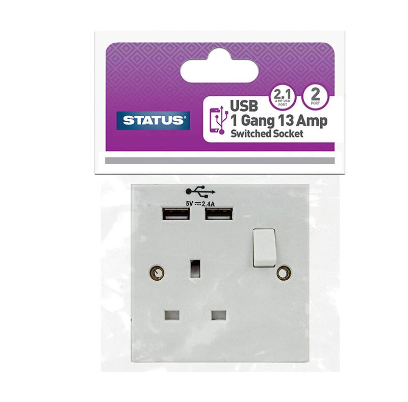  Status Single Socket Usb 1 Each RET5346 S1G13A2USBSW