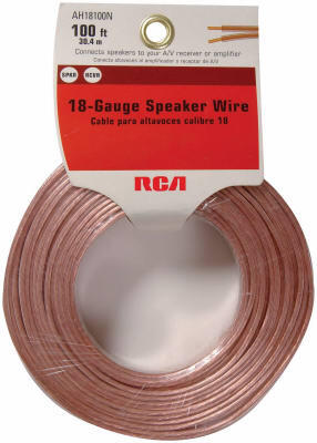  Phillips Speaker Wire 18/2 100 Foot  Clear 1 Each SWA2104/17 AH18100R