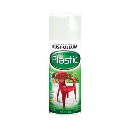 Rust-Oleum Plastic Gloss Spray Paint 12oz White 1 Each 211339: $23.97