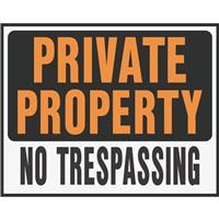  Hy-Ko Private Property Sign  15x19 Inch  1 Each SP-106