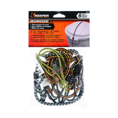  Keeper Bungee Cord  6 Pack  6306
