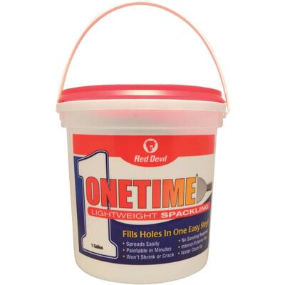 Red Devil Onetime Lightweight Spackling Compound 1 Gallon 1 Each 541