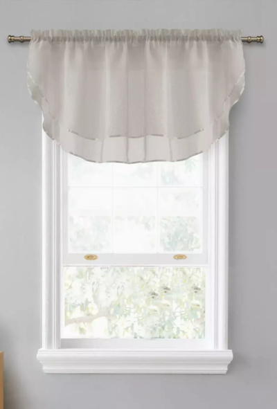 CURTAIN INFINITY  VALANCE SILV