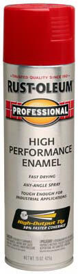 Rust-Oleum Professional Enamel Spray Paint 15oz Safety Red 1 Each 7564838