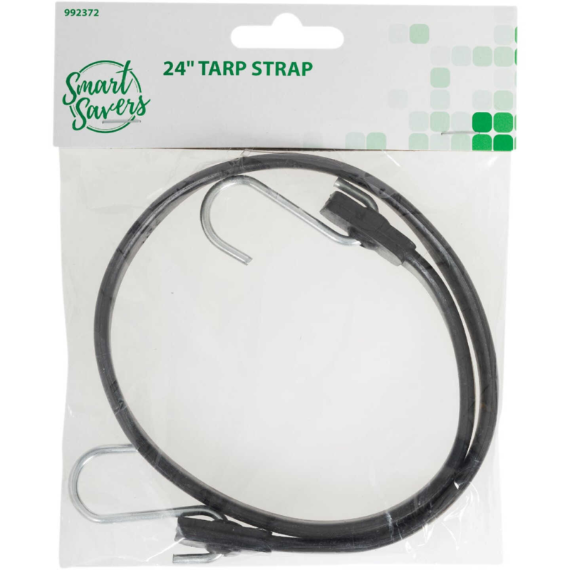 BLK TARP STRAP 5/8X 24