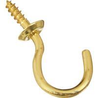  National Cup Hooks  1 Inch  Satin Brass 1 Each N119-685