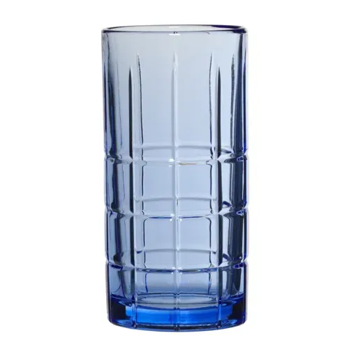 TEA GLASS SET 4PC 16OZ BLU
