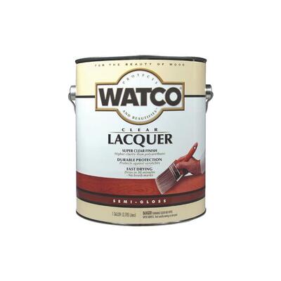  Watco Semi Gloss Lacquer Finish Clear Wood 1 Gallon 63131: $175.58