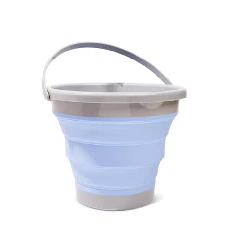 10L COLLAPSIBLE BUCKET CLR SKY