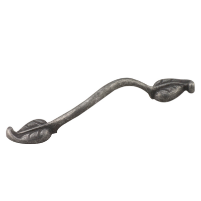 PEWTER PULL LEAF