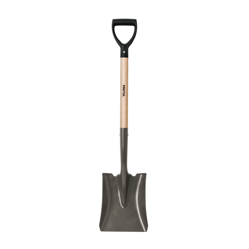 SQUARE POINT SHOVEL WD HDL