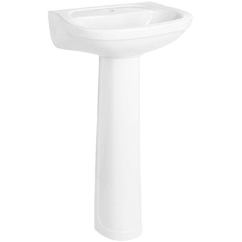 Corona Acuacer Pedestal Basin and Bowl White 1 Each 733901000