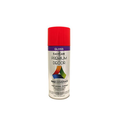 Easy Care Premium Decor Gloss Enamel Spray Paint 12oz Hot Red 1 Each PDS97-AER