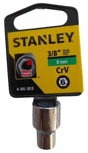  Stanley Socket 6 Point  3/8 Inch Drive 8mm  1 Each 86303