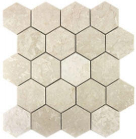 Mosaic Tile Stone Beige Hex 12X12 1 Each BYSX005-10