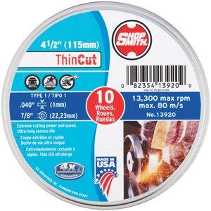 Shop Smith Metal Cut Off Wheel 4-1/2x7/8 Inch 1 Each 13920 | M&C Home Depot