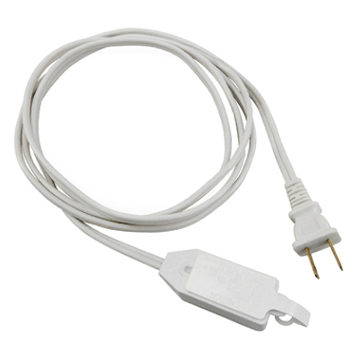 Extension Cord, 16/2 SPT-2 White Polarized Cube Tap, 9-Ft