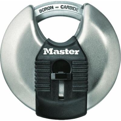  Master Lock Circular Shielded Steel Padlock 2-3/4 Inch  1 Each 27914 40DPF