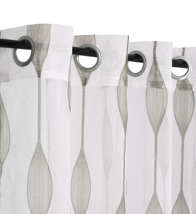 Safdie & Co. Curtain Oblique 52x84 Inch Grey 1 Each 51299.Z.75 M&C