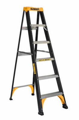  DeWalt Fiberglass Step Ladder 6 Foot  1 Each DXL3210-06