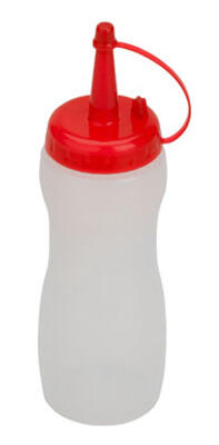 SQUEEZE BOTTLE CLR 8OZ