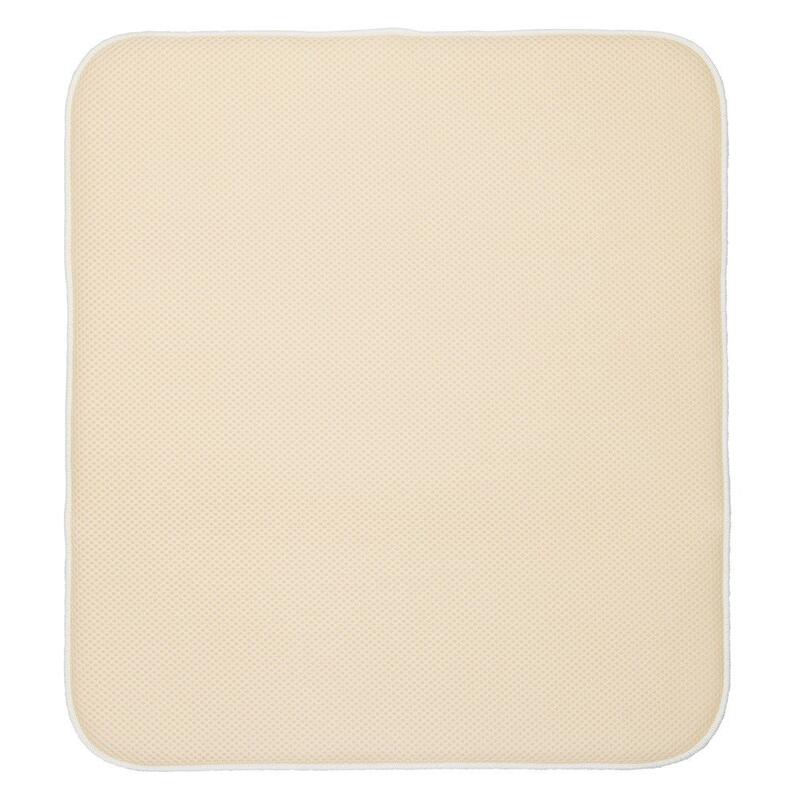 iDesign IDry Solid Kitchen Drying Mat 18x9 Inch Ivory Wheat 1 Each 41240