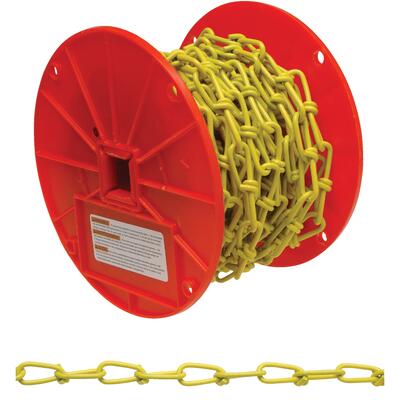  Campbell  Double Loop Chain 50 Foot  Yellow 1 Foot PD0722087 674-648