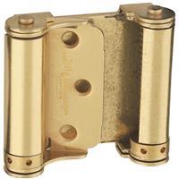  National Spring Door Hinge  3 Inch  Satin Brass 2 Pack N115-303