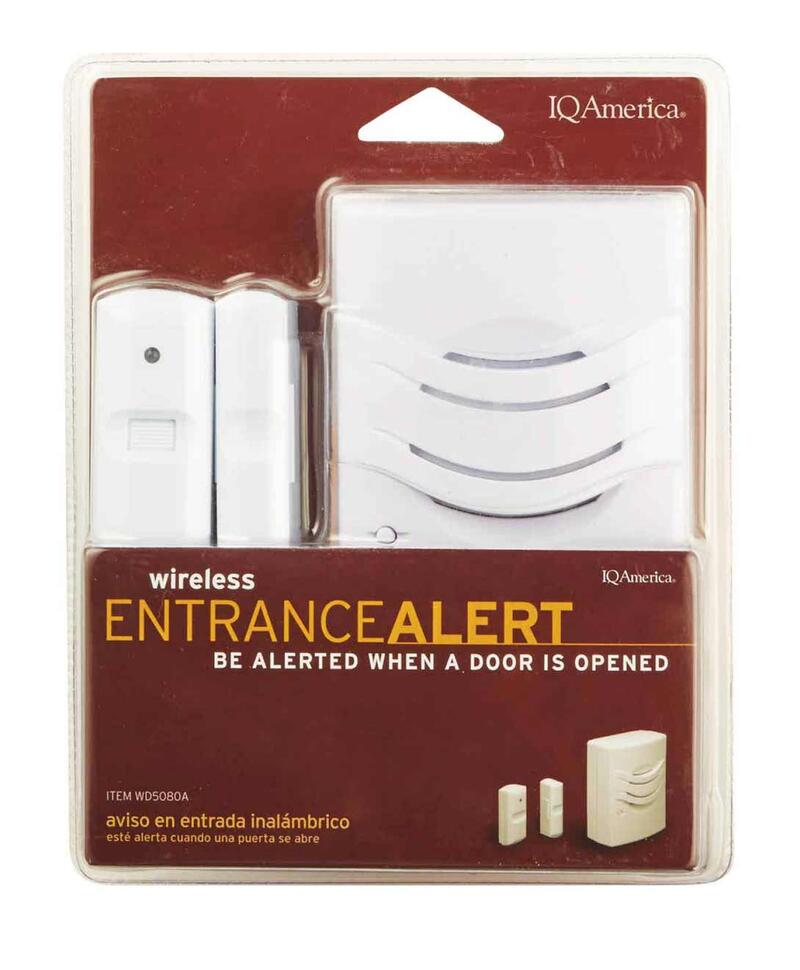 Iq America Door Chime Entry Alert Wireless  White 1 Each WD-5080A