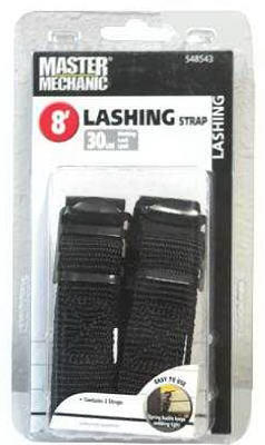  Master Mechanic  Lashing Strap  1 Inchx8 Foot  2 Pack  mm45