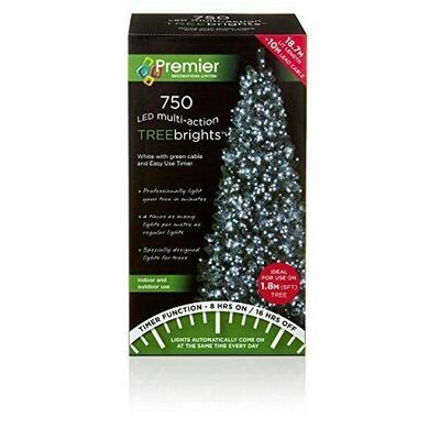 Premier Christmas Treebrights Led 750 With Timer White 1 Each