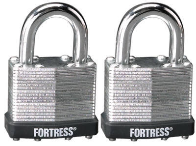  Master Lock  Padlock Laminated Steel 2 Pack  1-1/2 Inch  1 Each 1803T