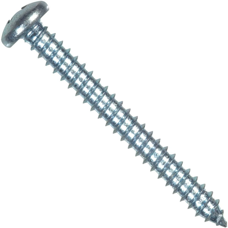 Hillman Pan Head Phillips Sheet Metal Screw #8x2-1/2 Inch  Zinc 1 Each 80130