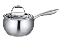 SAUCE PAN W/ GLAS LID 2.2QT