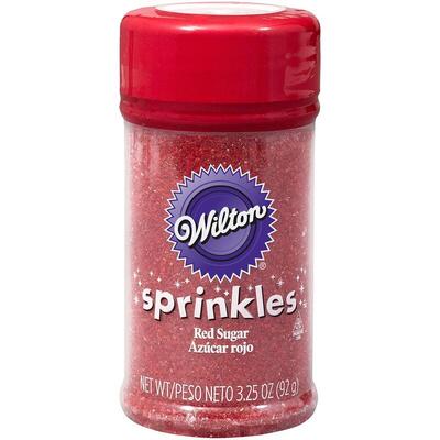  Wilton Sprinkles 3.25 Ounce  Red Sugar 1 Each 710-766: $10.97