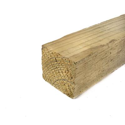 Lumber Pitch Pine #1 Rough Treated 2x2x12 1 Length