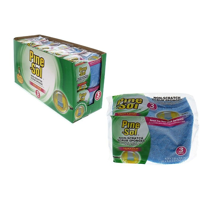 PINE-SOL SCRUB SPONGE 3PK