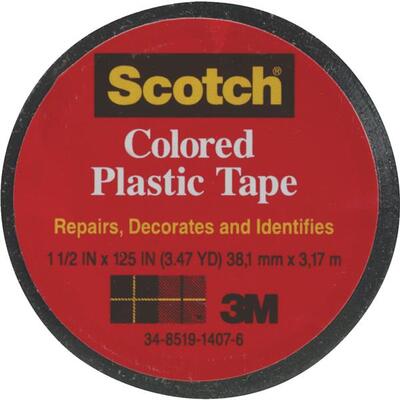  Scotch Coloured Plastic Tape 1-1/2x125 Inch 1 Roll 123