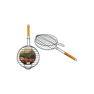BBQ Coating Grill With Wooden Handle 1 Each 741-04457
