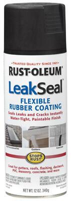 Rust-Oleum Flexible Rubber Coat Spray Paint 12oz Black 1 Each 265494