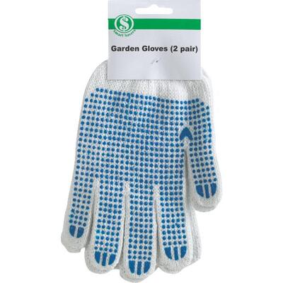  Smart Savers Cotton Garden Gloves  2 Pack  BT037-2A