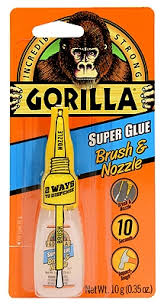 Gorilla Brush And Nozzle Super Glue 0.42 Ounce 1 Each 500102