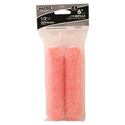 Master Painter Pink Polyester Roller Cover Refill 6.5x1/2 In 1 Each 60147TV